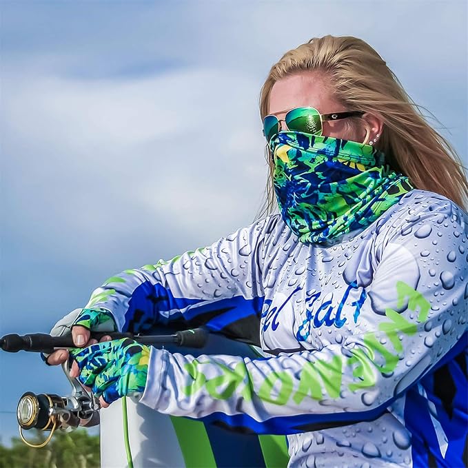 KastKing Sol Armis Neck Gaiter - UPF 50 Face Mask - UV Sun Protection Mask for Men & Women, Fishing, Hiking