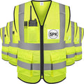 TICONN Reflective Safety Vest High Visibility Class II Mesh Vest for Women & Men Meets ANSI Standards