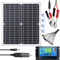KEPEAK Solar Panel Kit 25W 12V, Solar Battery Trickle Charger Maintainer + Controller for Boat Car RV Motorcycle Marine Automotive