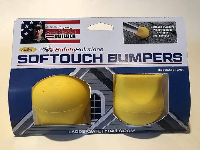 Ladder Stabilizer Bumpers, Ladder Standoff Rubber End Caps, Ladder Standoff Protective Covers, Original Softouch Bumpers - 2 Pack