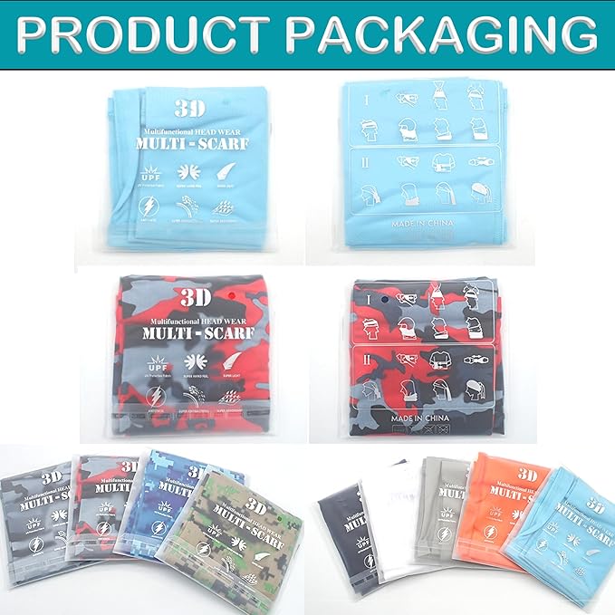 Cooling Neck Gaiter For Men Women UV Face Mask Cover Sun Protection Balaclava Bandana