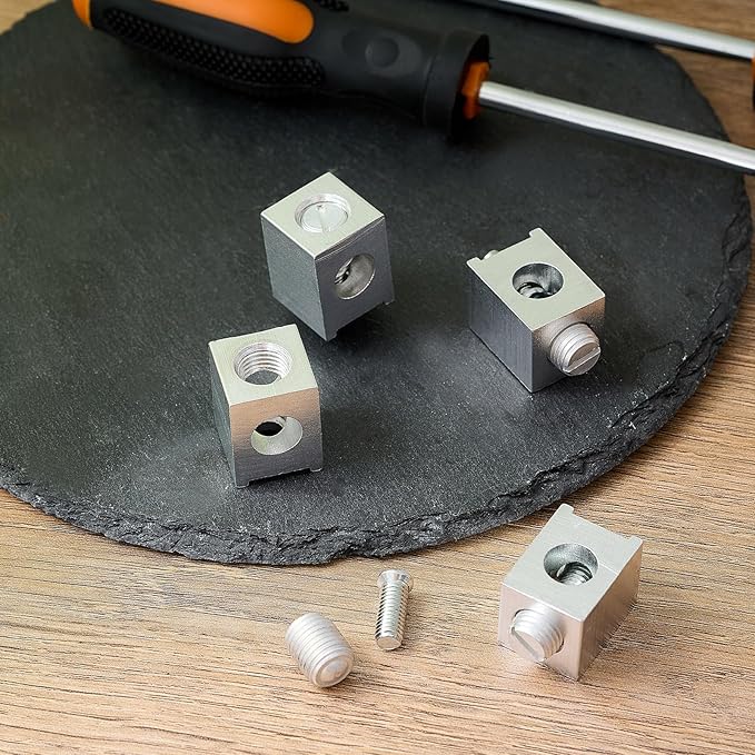 Blulu 6 Pieces #4-2/0 Neutral Lug Kit Circuit Breaker Ground Lugs Aluminum Grounding Lugs for Electrical Connections(6 Pieces, 4-2/0)