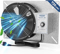 ALORAIR 720 CFM High Flow Powered Crawl Space Ventilation Fan, IP55 Rated 10" Basements Vent Fan with Freeze Protection Thermostat & Dehumidistat, for Crawlspace, Garage, Basements, Attic, Exhaust