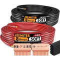 Jeemiter 8 AWG CCA Wire Kit - 100ft Total (50ft Red & 50ft Black) | Complete Power & Ground Cable for Car Audio, Solar, RV | with Lugs & Heat Shrink Tube
