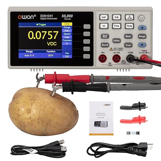 XDM1041 Multimeter, Digital Multimeter with AC/DC Voltage and Current Measurement Ups to 1000V and 10A Multi Tester Portable Multifunctional Electronic Instrument