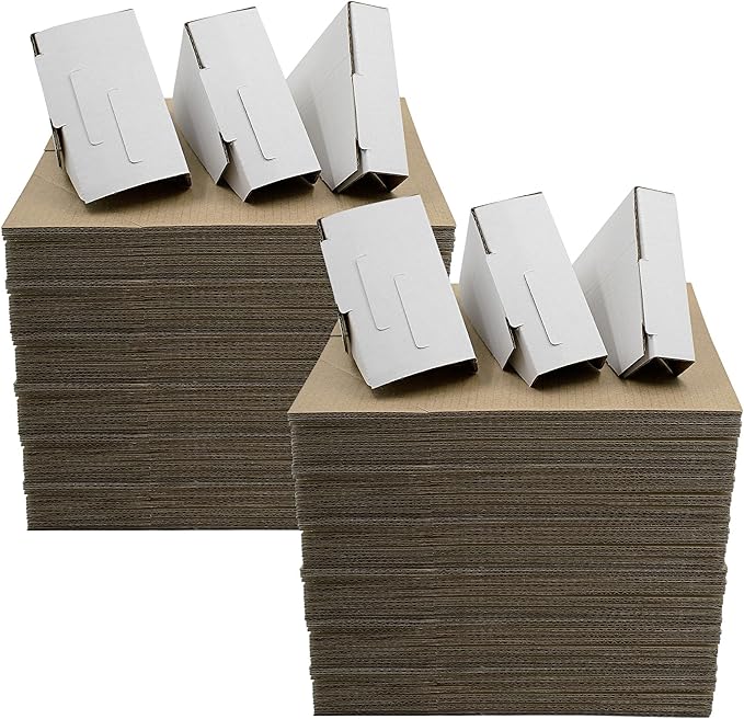 Golden State Art, 400 Pack Adjustable Cardboard Corner Protectors, Fits 1", 1.5" and 2.1" Frames, Edge Protectors for Shipping Paintings, Picture Frame, Packing Item Edge Protection