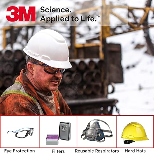 3M Safety Glasses, Virtua CCS, ANSI Z87, Anti-Fog, Indoor/Outdoor Mirrored Lens, Blue Frame, Corded Ear Plug Control System, Removable Foam Gasket, Pack of 1