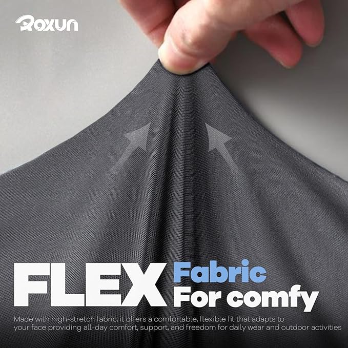 4 Pack Neck Gaiter, Cooling Breathable Face Mask UV Protection Scarf Hiking Bandana for Men/Women