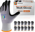 PROMEDIX P Nitrile Coated Work Gloves,MicroFoam Safety Work Gloves Men,Seamless Knit Nylon&spandex Gloves with Grip
