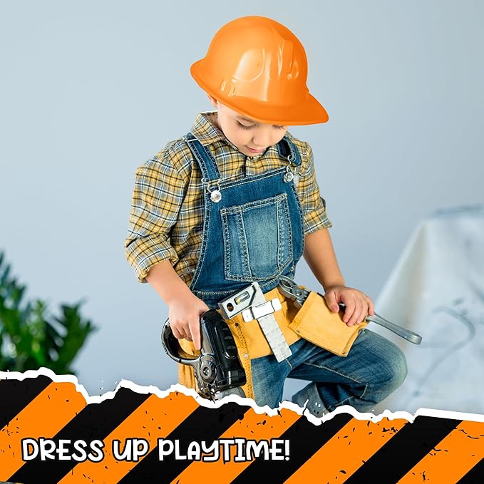 Windy City Novelties 12-Pack Construction Hats - Versatile Party Favors & Costume Accessories Kids Parties & Costume Props