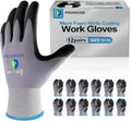 PROMEDIX P Nitrile Coated Work Gloves,MicroFoam Safety Work Gloves Men,Seamless Knit Nylon&spandex Gloves with Grip