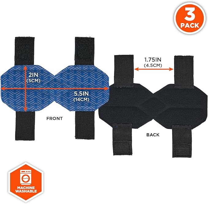 Ergodyne Chill-Its 6612 Moisture Wicking Hard Hat Top Pad, Padded Cooling Microfiber, Fits Most Suspension Systems (3-Pack)
