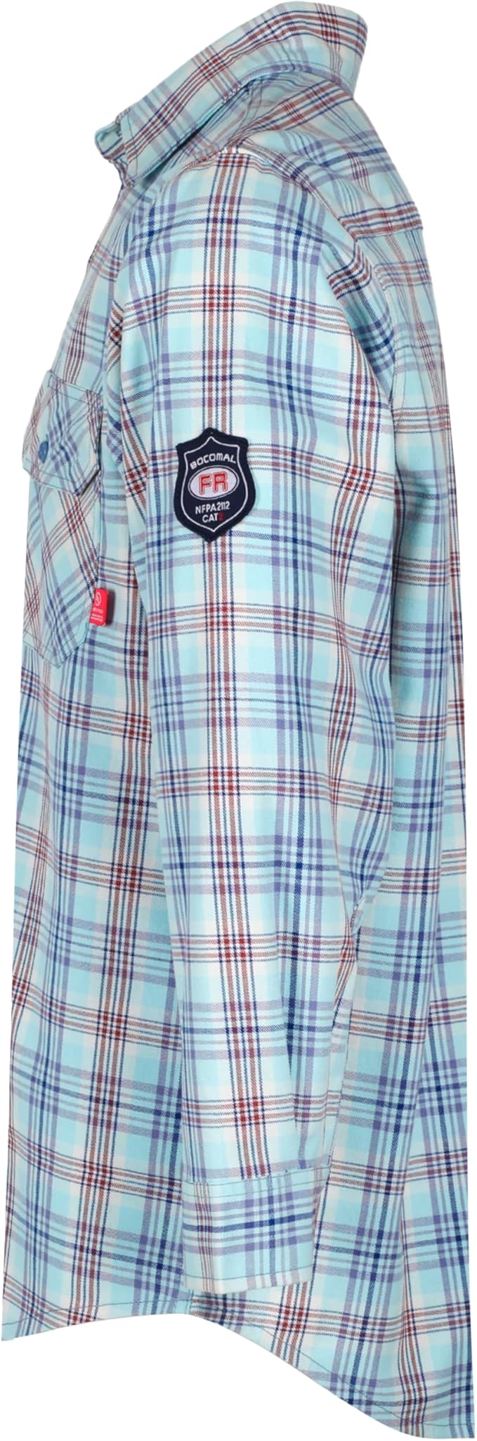 BOCOMAL FR Shirts for Men Flame Resistant Light Weight NFPA2112 Fire Retardant Welding Shirt Water & Oil Repellent Finish