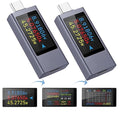 diymore 2 PCS USB C Power Meter Testers,USB C Tester Power Meter Color Screen,Digital Multimeter,Three Screens Switch to Display Current,Voltage,CPU Temperature,USB C Tester,DC4-30V/0-12A