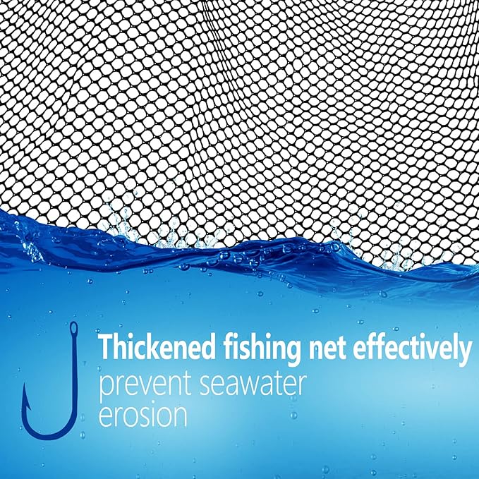 SAN LIKE Fishing Net Fish Landing Net Collapsible Fish Net with Anti-Slip Telescoping Rubber Pole Handle for Kids Adults in Saltwater Freshwater Multi-Size Extending to 37/42/43/51/69/71/89/98inch