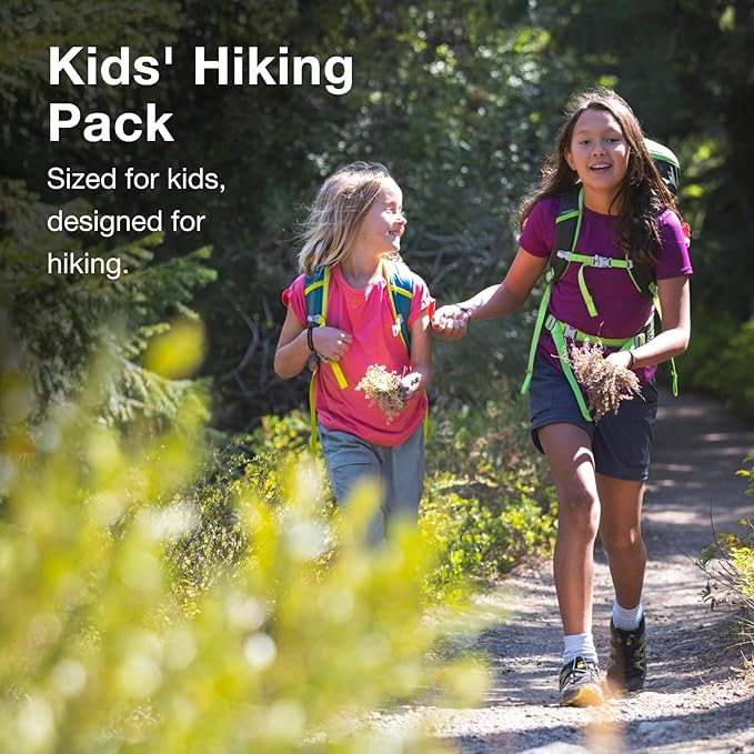 Osprey HydraJet 12L Kids' Hiking Backpack with Hydraulics Reservoir, Green Canopy