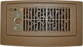 Suncourt Flush Fit Floor/Wall Register Booster Fan — Ultra-Quiet, 5-Speed Vent Fan with Smart Technology and 6-Foot Power Cord, HC500-BPL (Brown)