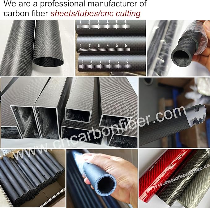 4pcs Carbon Fiber Tube 6mmx4mmx420mm,8/10/12/16/18/22/25/30mm Available, 3K roll Wrapped Twill Matte Finish.
