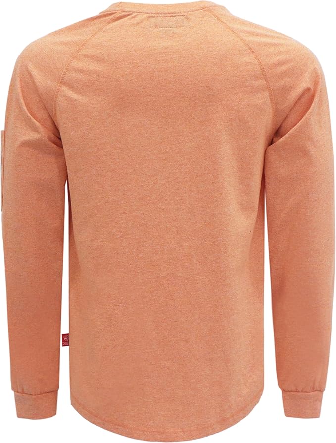 BOCOMAL FR Shirts Heather Series 6oz Flame Resistant T Shirt NFPA2112 CAT2 Fire Retardant Crew Work Shirt