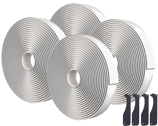 Butyl Seal Putty Tape Grey 1 Inch x 30 Feet(4 Pack),Leak Proof Butal Tape for RV Repair, Window, Boat Sealing, Glass and EDPM Rubber Roof Patching