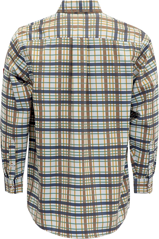 TICOMELA FR Shirt for Men Flame Resistant Shirts 6.5oz Light Weight Plaid Men's Fire Retardant Shirts