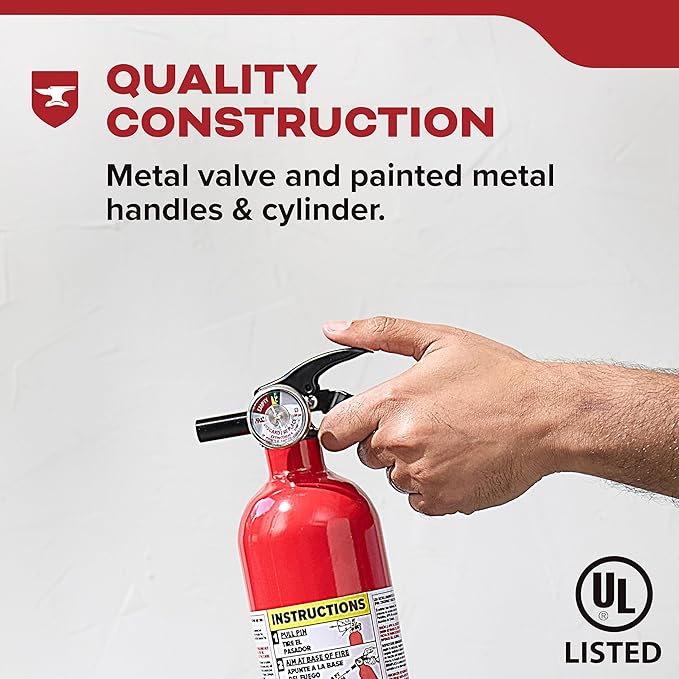 Kidde Multi Purpose Fire Extinguisher for Home, Office, Dorm, Residential, 1A10BC, 6 Pack
