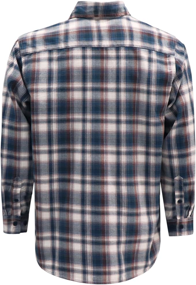 VATRENUS FR Shirts for Men 6.5oz Button Down Flame Resistant 100% Cotton Men's Pre-Washed Fire Retardant Work Shirt