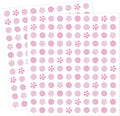 JarThenaAMCS 2400 Pcs Christmas Mini Sticker Paper Decal Xmas Pink White Peppermint Candy Self-Adhesive Sticker for Envelope Scrapbook Gift DIY Supplies, 0.5 in