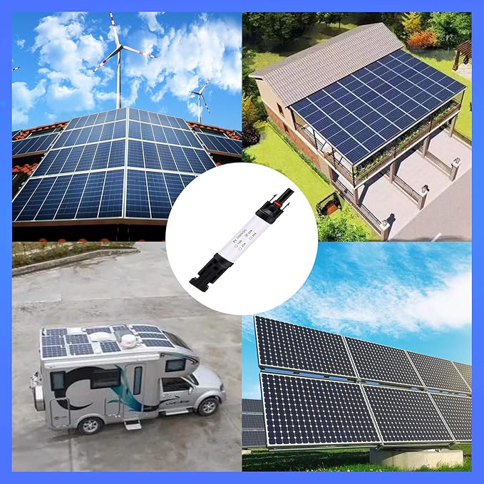 20A Solar Fuse Holder Connector IP68 Waterproof 1000V in-line Fuse Holder 20A Male and Female Connector Waterproof in-Line Fuse Holder (Contains 4 fuses + 2 Solar Fuse Holders)… (20A)