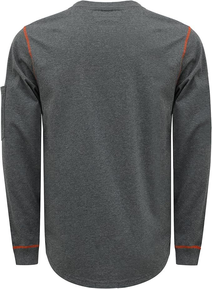 VATRENUS FR Shirts Crewneck 5.5oz Lightweight Flame Resistant 100% Cotton Men's Pre-Washed Fire Retardant Workwear