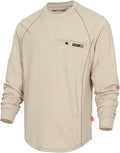 BOCOMAL FR Shirts for Men Melt Pocket Lightweight Crew T-Shirt NFPA2112/CAT2 Fire Resistant Work Shirt