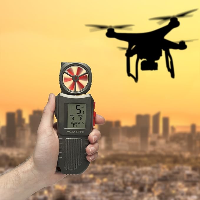 AcuRite 00256M Portable Anemometer with Inspection Light