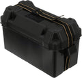 Attwood 9084-1 Large Vented Battery Box with Mounting Strap, Fits Group 29 and 31 Series Batteries, Black
