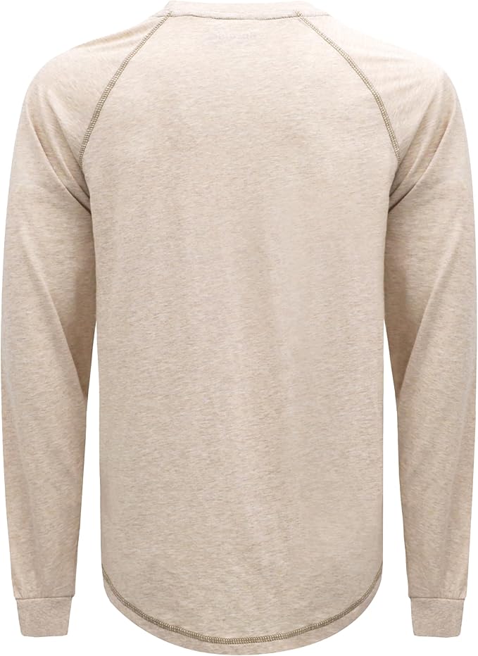 VATRENUS FR Shirts 4oz Lightweight Flame Resistant Henley 100% Cotton Men's Pre-Washed Fire Retardant Base Layer