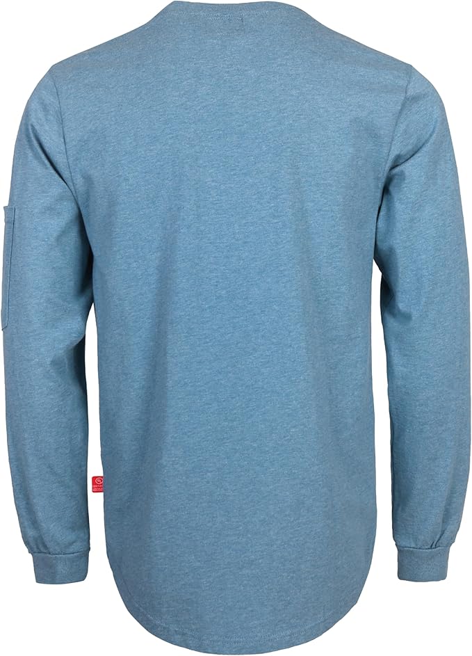 KONRECO FR Shirts for Men Crewneck 6oz Jersey Lightweight Flame Resistant Work T Shirt NFPA2112 CAT2