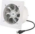 Nalle 8 inch Exhaust Fan 80W 500CFM Through-wall installation Ventilation Fans 110V Exhaust Smoke Fan with Power Cord for Kitchen,Bathroom,laundry room,Garage (white)
