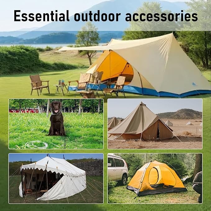 Ground Anchors Screw in 16 Inch, Earth Anchors Heavy Duty for Swing Set, Trampoline Ground Stakes Anchor, Shed Anchor Kit for Tent, Carports, Camping Resistant High Wind, 4 Pack, HOME MASTER HARDWARE