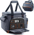Travel Carrying Case Compatible with Jackery 500, Portable Power Station Storage Case with Water- proof Bottom and Pocket for Jackery Accessories, Storage Bag Only