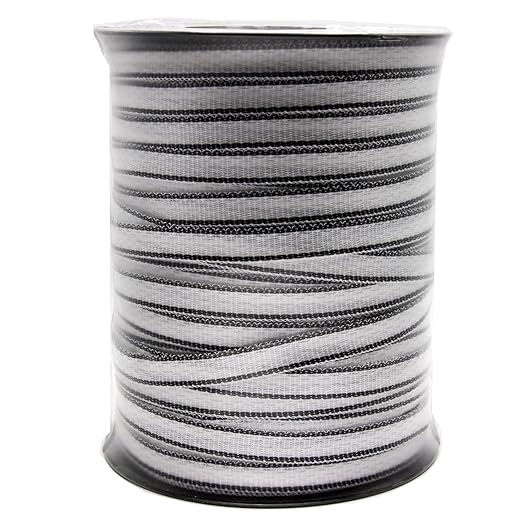 Electric Fence Polytape, 5 Strands of Electrical Conductors Poly Electric Fence Tape, 656 Feet Roll
