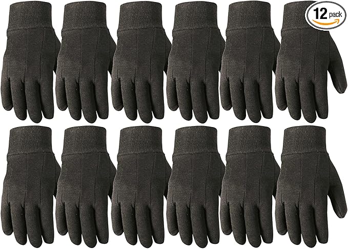 Wells Lamont Versatile Work Gloves Lightweight, Durable, Comfortable Jersey Basic, 12-Pair Bulk Pack, X-Large (506XLZ)