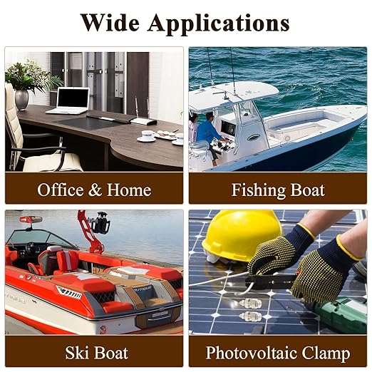 Biaungdo 30 Pcs Trailer Frame Wire Clips, Stainless Steel Metal Solar Panel Wire Clip 22.5 mm/ 0.89 Inch Double Wire Clamps Wire Rope Clips for PV Wiring Boat Cable, Boat Trailer