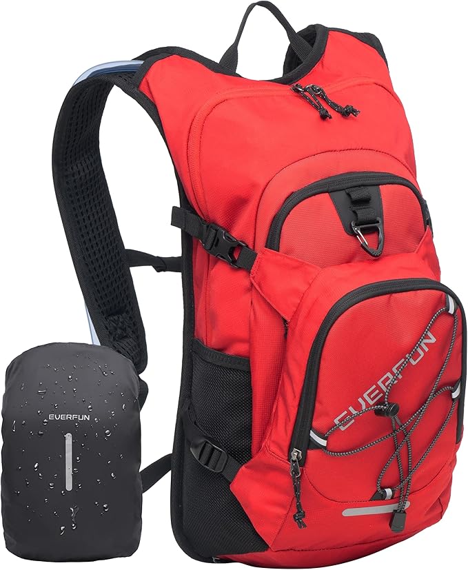 Everfun Hydration Backpack 18L with Water Bladder 2L/3L Hiking Water Backpack Women Men Hydration Pack Insulated Lightweight Day Hydropack with Storage for Hiking, Biking, Running, Festival