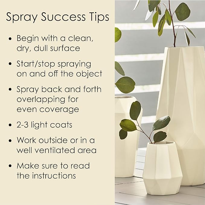 Krylon Fusion All-In-One Adhesive Spray Paint for Indoor/Outdoor Use, 12 oz, Dover White