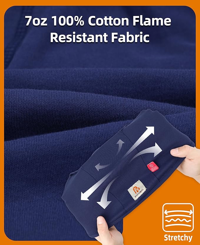 BOCOMAL FR Flame Resistant Balaclava Face Mask Arc Rated NFPA2112 CAT2 Helmet Liner Covering Hood for Welding