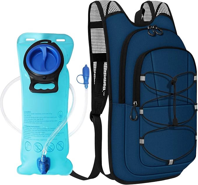 Hydration Backpack - Lightweight Water Backpack with 2L Water Bladder Bag, Running Hydration Vest Backpack for Men Women, Hydration Pack for Hiking, Cycling, Climbing MIYCOO
