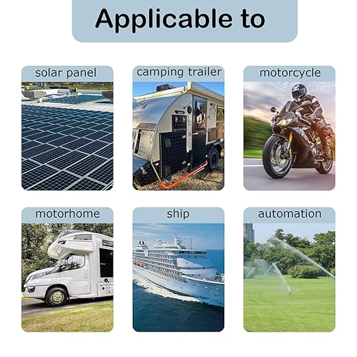 12V Inline Toggle Power Switch, 12AWG on/Off Switch SAE to SAE Cable, IP67 Quick Connect/Disconnect Red Light Button, Suitable for Motorcycle, Solar Panel, RV, Camping Trailer on/Off Connection