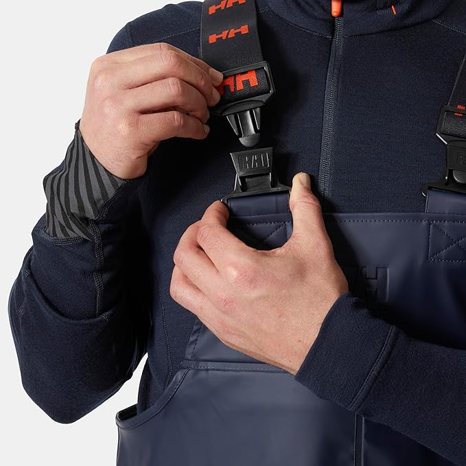 Helly Hansen Workwear Gale Waterproof Mens Bib Overalls Made from Heavy-Duty Protective Polyester/Polyurethane for Mobility