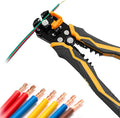 Automatic Wire Stripper for 10-24 AWG, 8 Inch 3-in-1 Tool for Stripping, Cutting, and Crimping, Multi-Function Wire Strippers for Industrial and DIY Use
