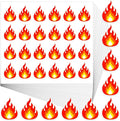 600Pcs Flame Stickers, Cute Fire Stickers, Fire Vinyl Stickers for Scrapbooking Labels Decoration Art Craft Supplies