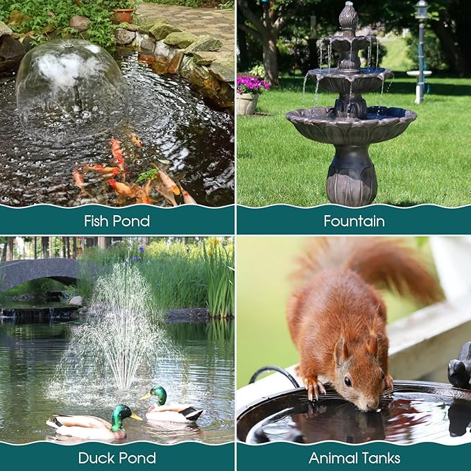Antfraer 70W Solar Pond Filter with Water Pump, Solar Fountain Pump with Pond Filter Adjustable Flow, Pond Filter Box with Filter Medias for Outdoor Ponds Fish Tank Waterfall Water Features